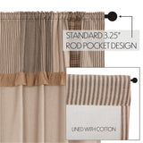 Farmstead Charcoal Patchwork Panel Curtains