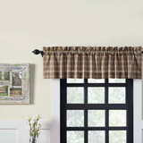 Farmstead Charcoal Plaid Valance - Lange General Store