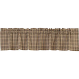 Farmstead Charcoal Plaid Valance