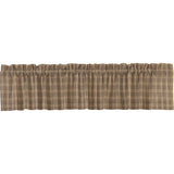Farmstead Charcoal Plaid Valance