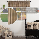 Farmstead Charcoal Plaid Valance