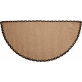 Farmstead Charcoal Plow Braided Half Circle Rug-Lange General Store