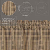 Farmstead Charcoal Prairie Swag Curtains