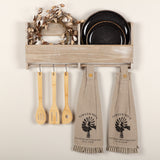 Farmstead Charcoal Towel Set of 2 - Windmill-Lange General Store