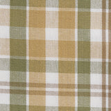Sage & Mustard Cloth Napkin with sage green, light mustard, putty brown, and white pattern closeup