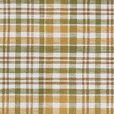 Sage & Mustard Plaid Table Runners fabric closeup