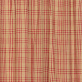 Farmstead Red Plaid Swag Curtains