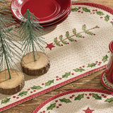 Feather Tree & Holly Table Runner-Lange General Store