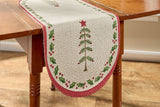 Feather Tree & Holly Table Runner-Lange General Store