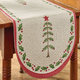 Feather Tree & Holly Table Runner-Lange General Store
