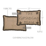 Five Point Star Gathering Place Pillow-Lange General Store