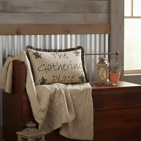 Five Point Star Gathering Place Pillow-Lange General Store