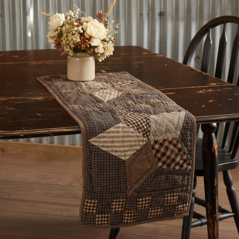 Square lifestyle image using the exact supplied table runner design