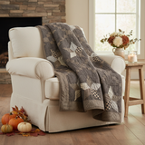Five-point-star throw styled with fall accents