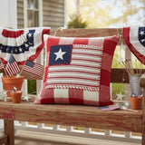 Flag Ticking Stripe 10" Pillow-Lange General Store
