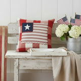Flag Ticking Stripe 10" Pillow-Lange General Store