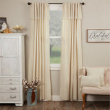 Flax and Lace Panel Curtains-Lange General Store