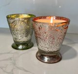 Fleur de Lys Pink Tumbler Hand-Poured Soy Scented Candle