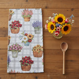 Flower Market Floral Pots Terry Towel-Lange General Store