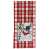Flurry Snowman Dishtowel-Lange General Store