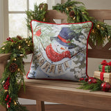 Flurry Snowman Pillow-Lange General Store