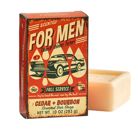 For Men Bar Soap- Cedar & Bourbon-Lange General Store