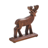 Forest Frolic Dark Wooden Deer-Lange General Store
