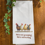 Four Chickens In A Row Decorative Dishtowel-Lange General Store