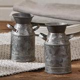Galvanized Milk Can Salt & Pepper Shakers-Lange General Store