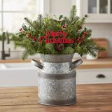 Galvanized Milk Can Utensil Crock-Lange General Store