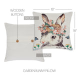 Garden Bunny Whimsy Pillow-Lange General Store