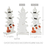 Ghost Stack BOO Wooden Figurine-Lange General Store