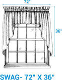 Gingham Country Blue Swags-Lange General Store
