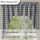 Gingham Country Blue Swags-Lange General Store