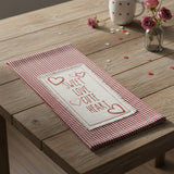 Gingham Heart Towel-Lange General Store