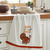 Gobble Til You Wobble Tea Towel-Lange General Store