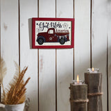 God Bless America Red Truck Bunting & Fireworks Wall Sign-Lange General Store