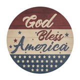 God Bless America Round Wall Hanging-Lange General Store