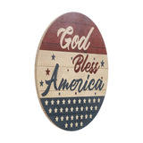 God Bless America Round Wall Hanging-Lange General Store