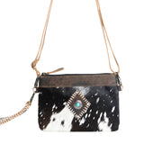 Goddess Eye Black Hairon Small Crossbody Bag-Lange General Store