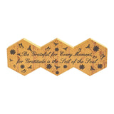 Buzzy Bees Be Grateful for Every Moment Hexagons Wall Sign-Lange General Store