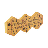 Buzzy Bees Be Grateful for Every Moment Hexagons Wall Sign-Lange General Store