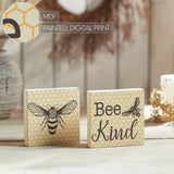 Buzzy Bees Bee Kind Block Sign Set Of 2-Lange General Store
