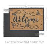 Buzzy Bees Coir Welcome Rug-Lange General Store