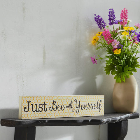 Buzzy Bees Just Bee Yourself Wall Sign-Lange General Store
