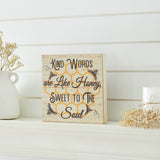 Buzzy Bees Kind Words Are Like Honey, Sweet To The Soul Block Sign-Lange General Store