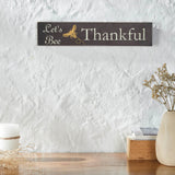 Buzzy Bees Let's Bee Thankful Grey Wall Sign-Lange General Store