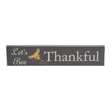 Buzzy Bees Let's Bee Thankful Grey Wall Sign-Lange General Store