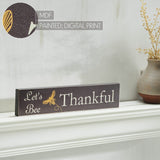 Buzzy Bees Let's Bee Thankful Grey Wall Sign-Lange General Store