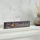 Buzzy Bees Let's Bee Thankful Grey Wall Sign-Lange General Store